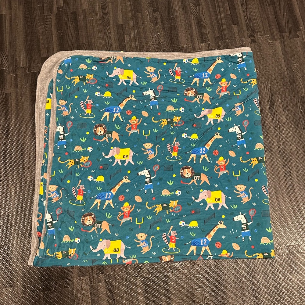 Little Sleepies Jungle Gym Cloud Bamboo Blanket